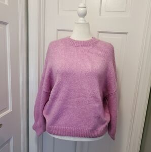 Pink Rose Relaxed fit chunky knit sweater size Medium, casual comfy
